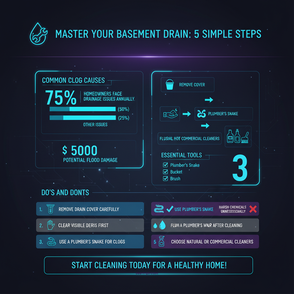 how to clean basement floor drain - Data Infographic and Statistics