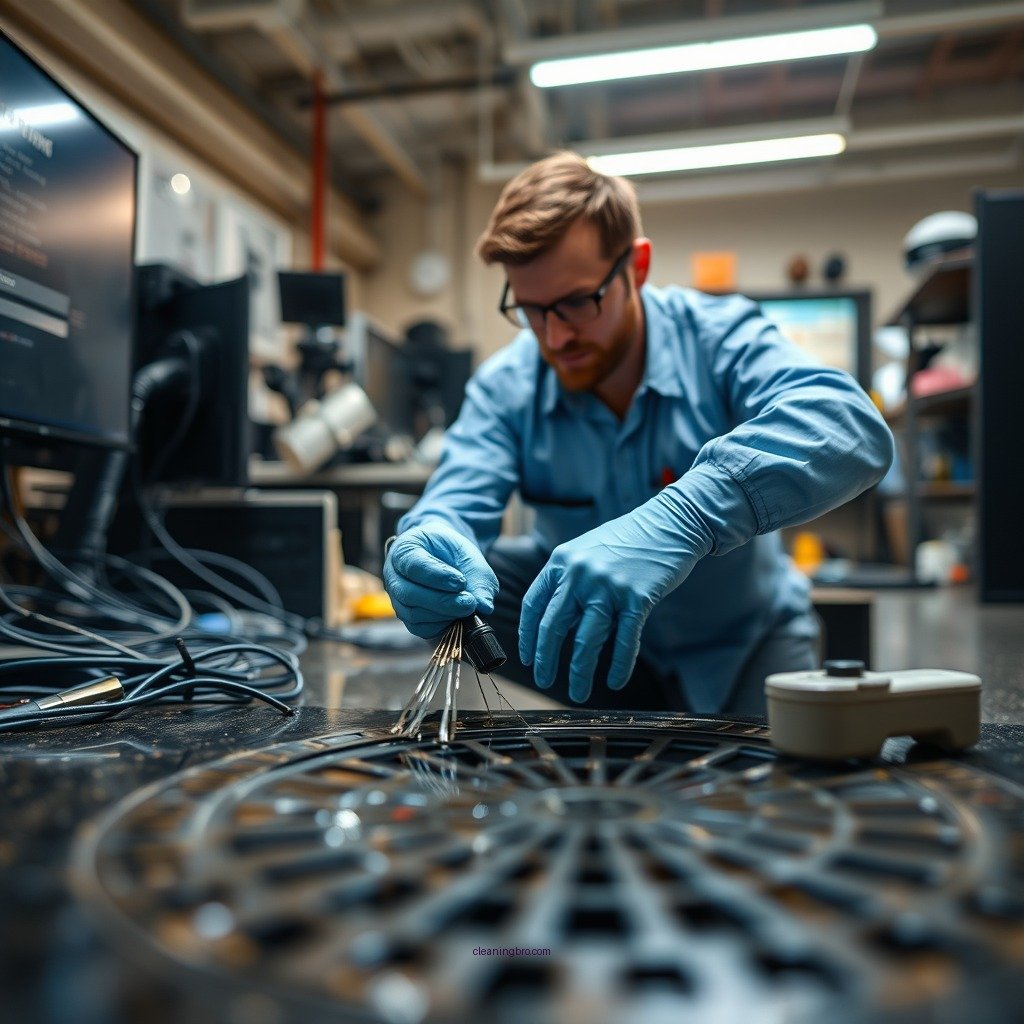 Step-by-Step Cleaning Process - how to clean basement floor drain
