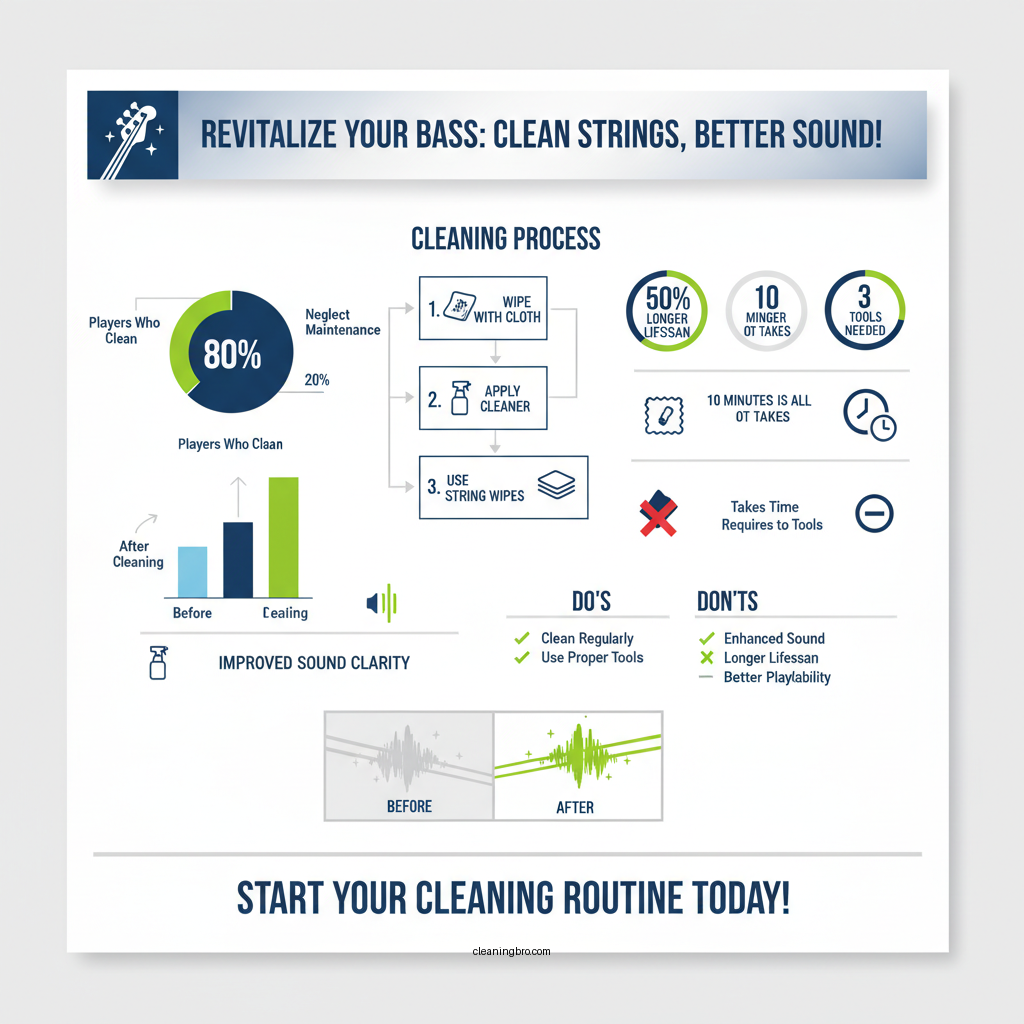 how to clean bass strings - Data Infographic and Statistics