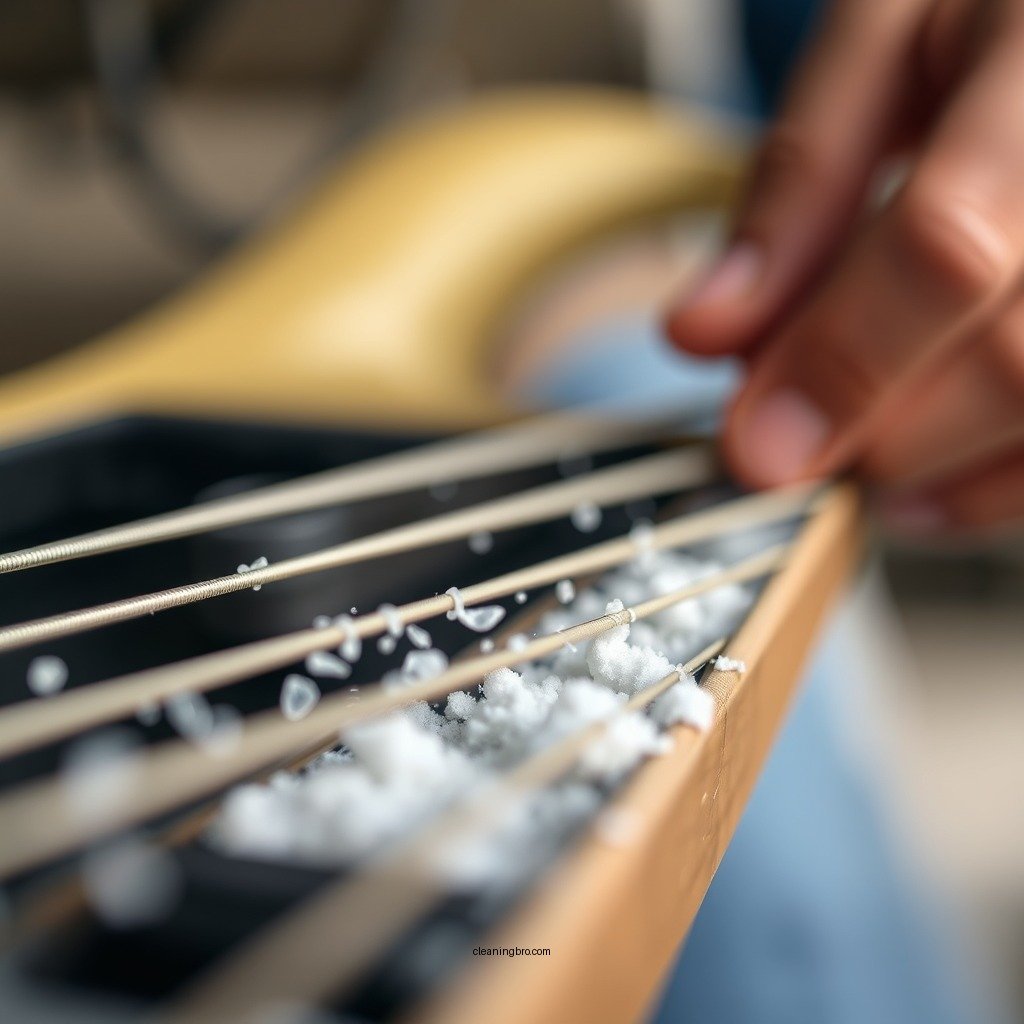 Step-by-Step Cleaning Process - how to clean bass strings