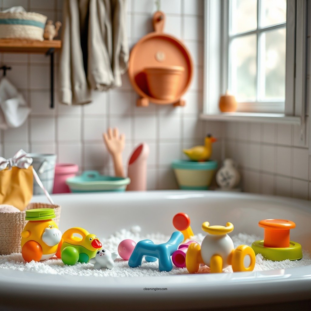 Gather Your Supplies - how to clean bath toys after poop