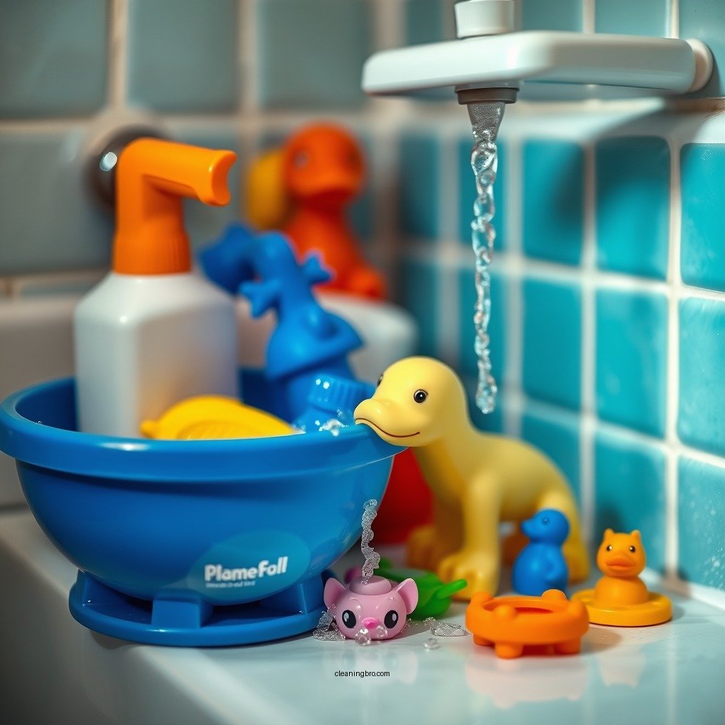 Rinse the Toys - how to clean bath toys after poop