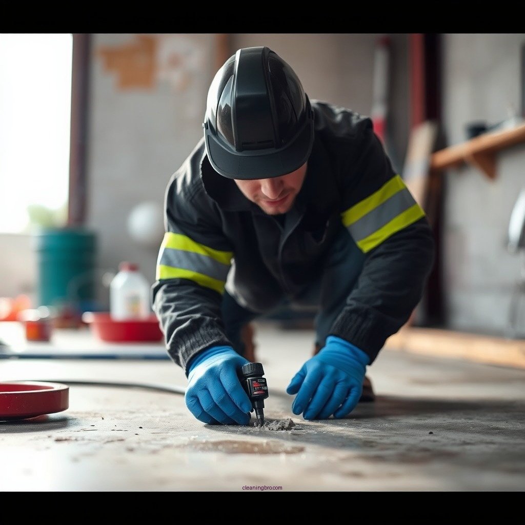 Safety Precautions - how to clean battery acid off concrete