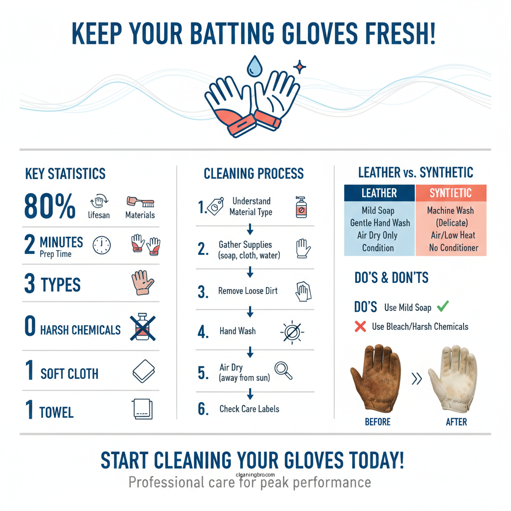 how to clean batting gloves - Data Infographic and Statistics
