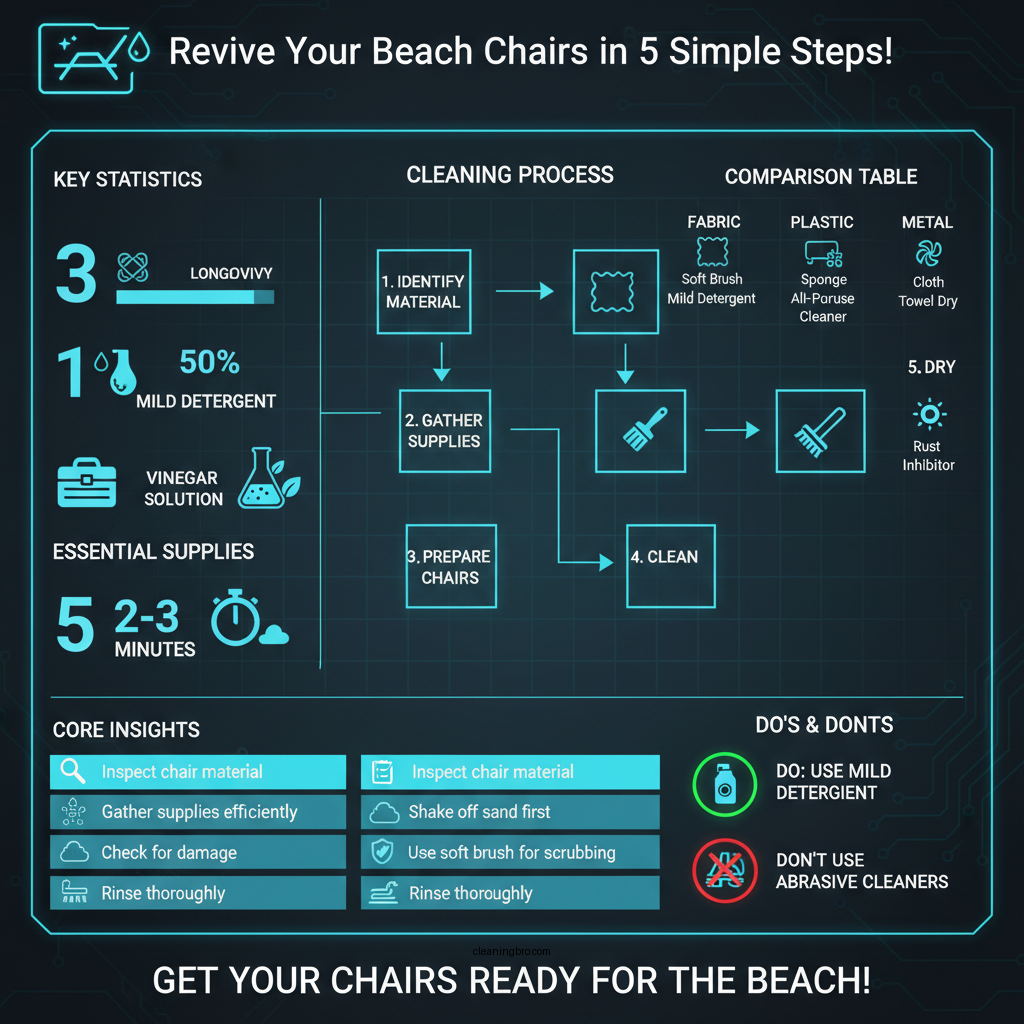 how to clean beach chairs - Data Infographic and Statistics