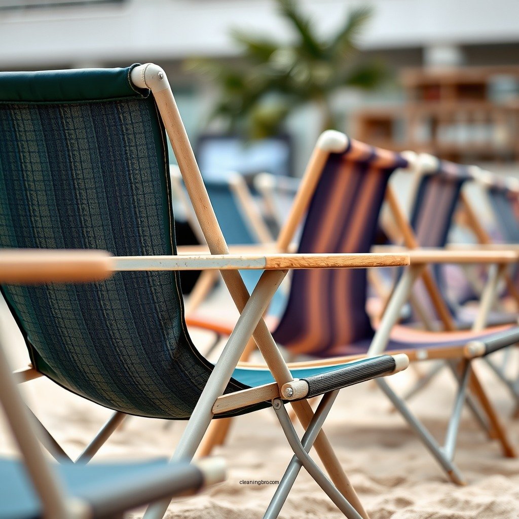 Preparing the Chairs for Cleaning - how to clean beach chairs