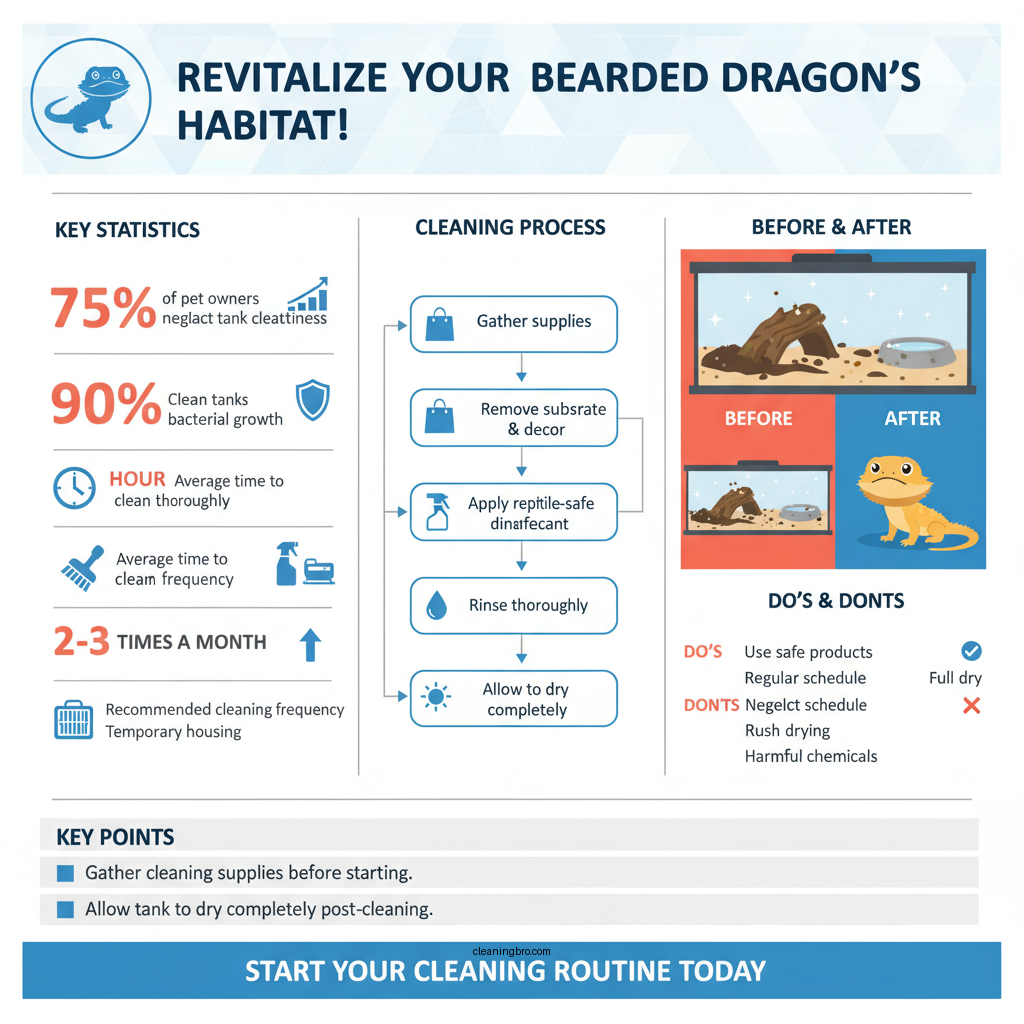 how to clean bearded dragon tank - Data Infographic and Statistics