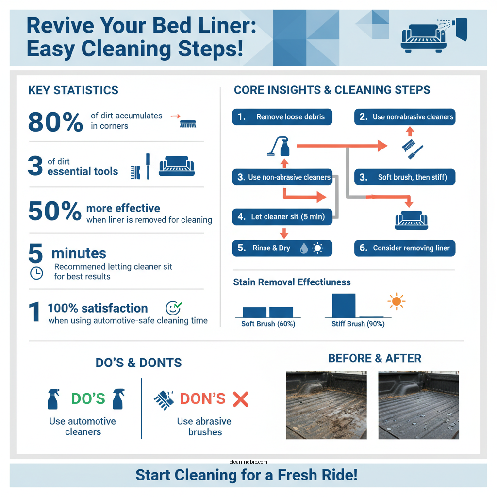 how to clean bed liner - Data Infographic and Statistics