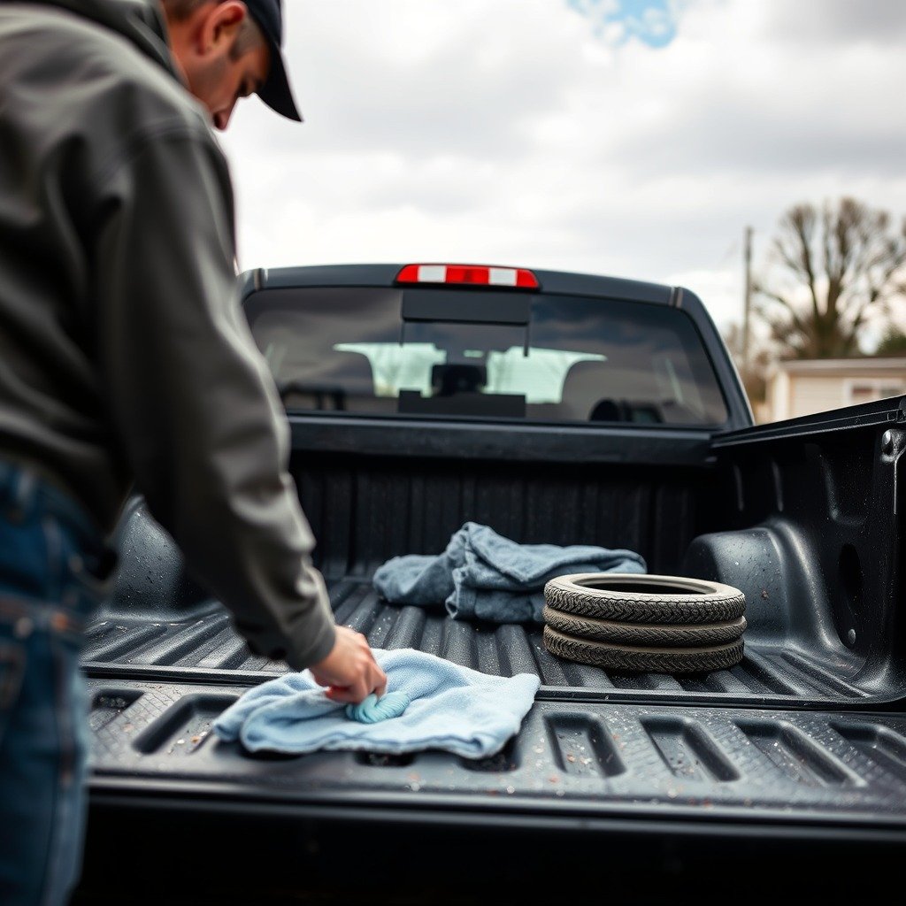 Preparing the Bed Liner for Cleaning - how to clean bed liner