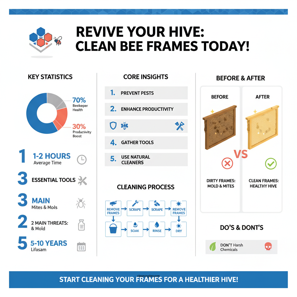 how to clean bee frames - Data Infographic and Statistics