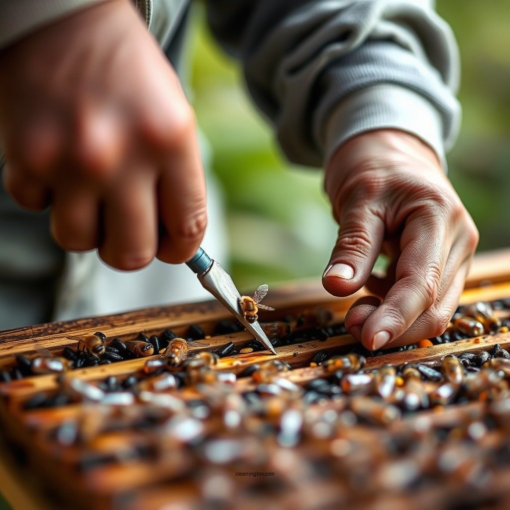 Step-by-Step Cleaning Process - how to clean bee frames