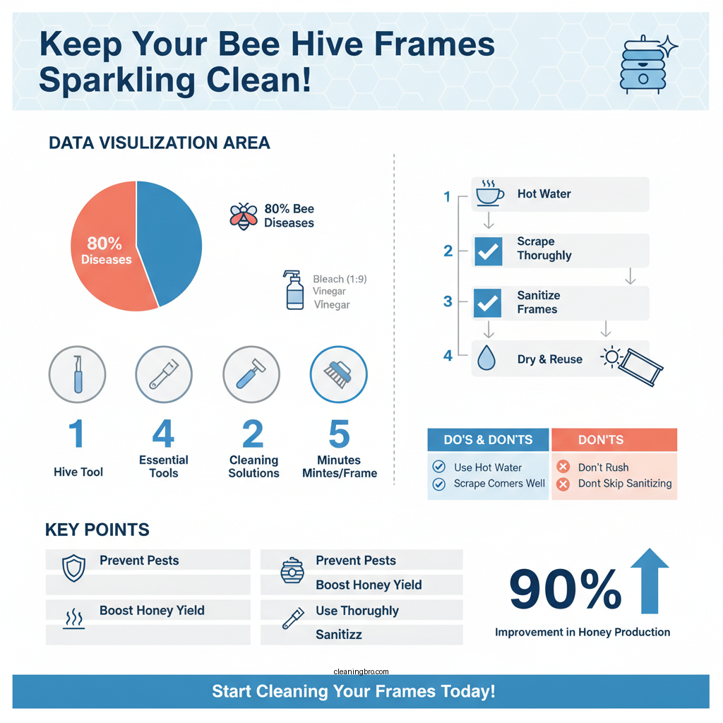 how to clean bee hive frames - Data Infographic and Statistics