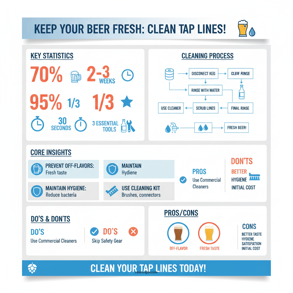 how to clean beer tap lines - Data Infographic and Statistics
