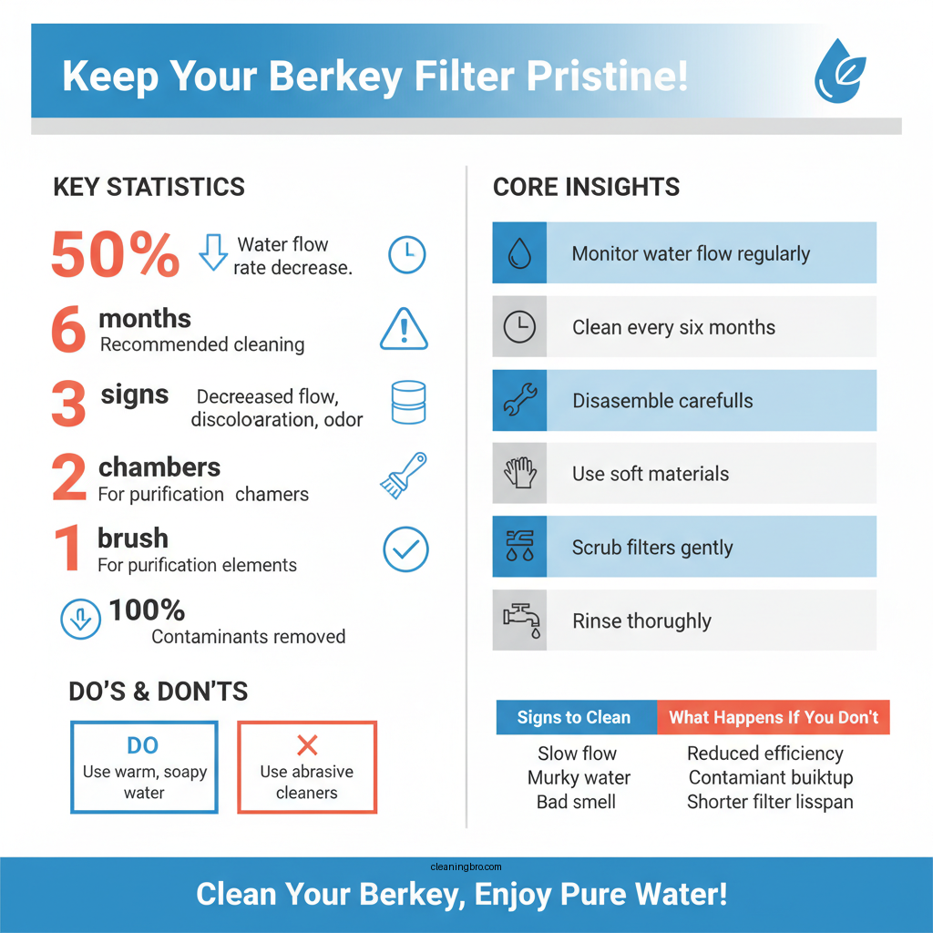 how to clean berkey water filter - Data Infographic and Statistics