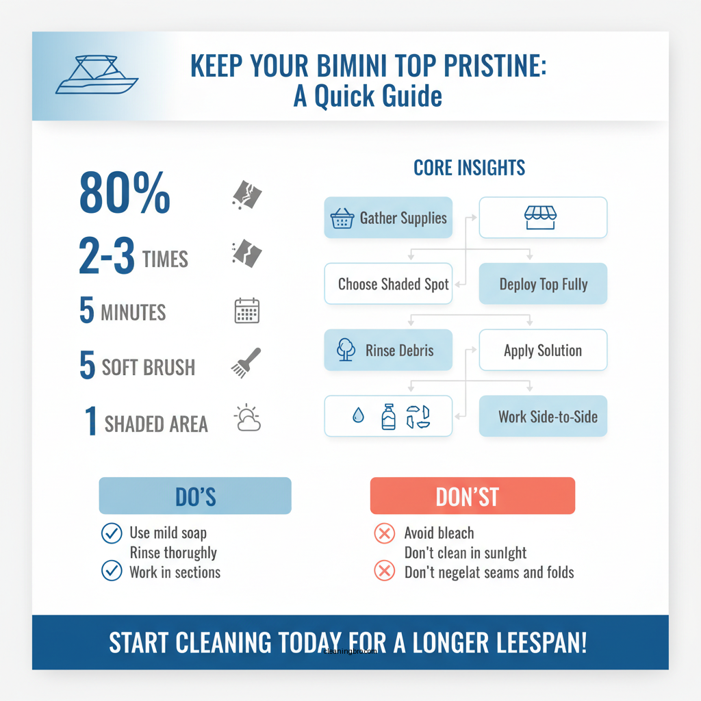 how to clean bimini top - Data Infographic and Statistics