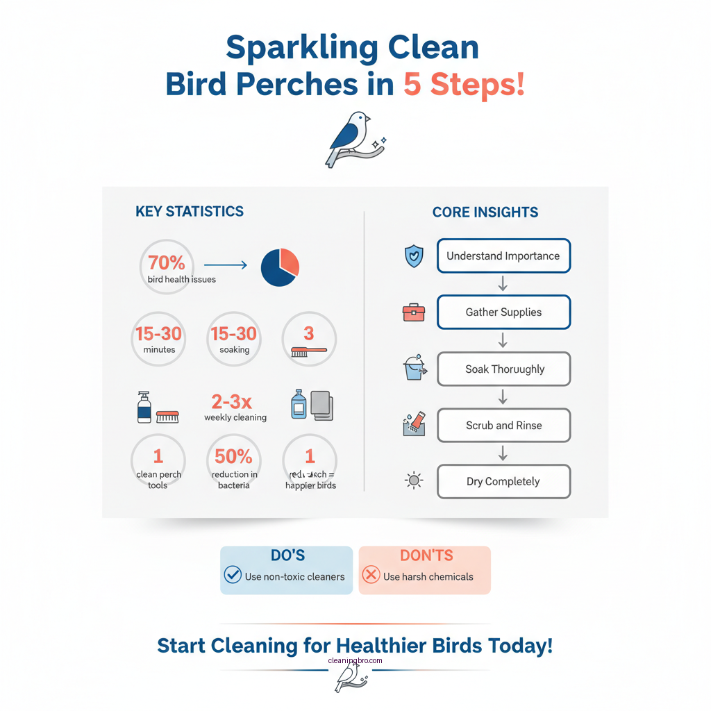 how to clean bird perches - Data Infographic and Statistics