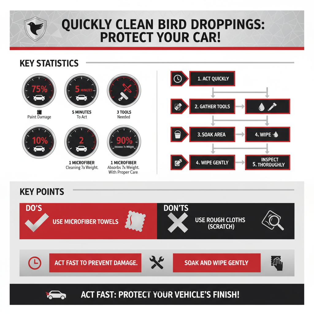 how to clean bird poop from car - Data Infographic and Statistics