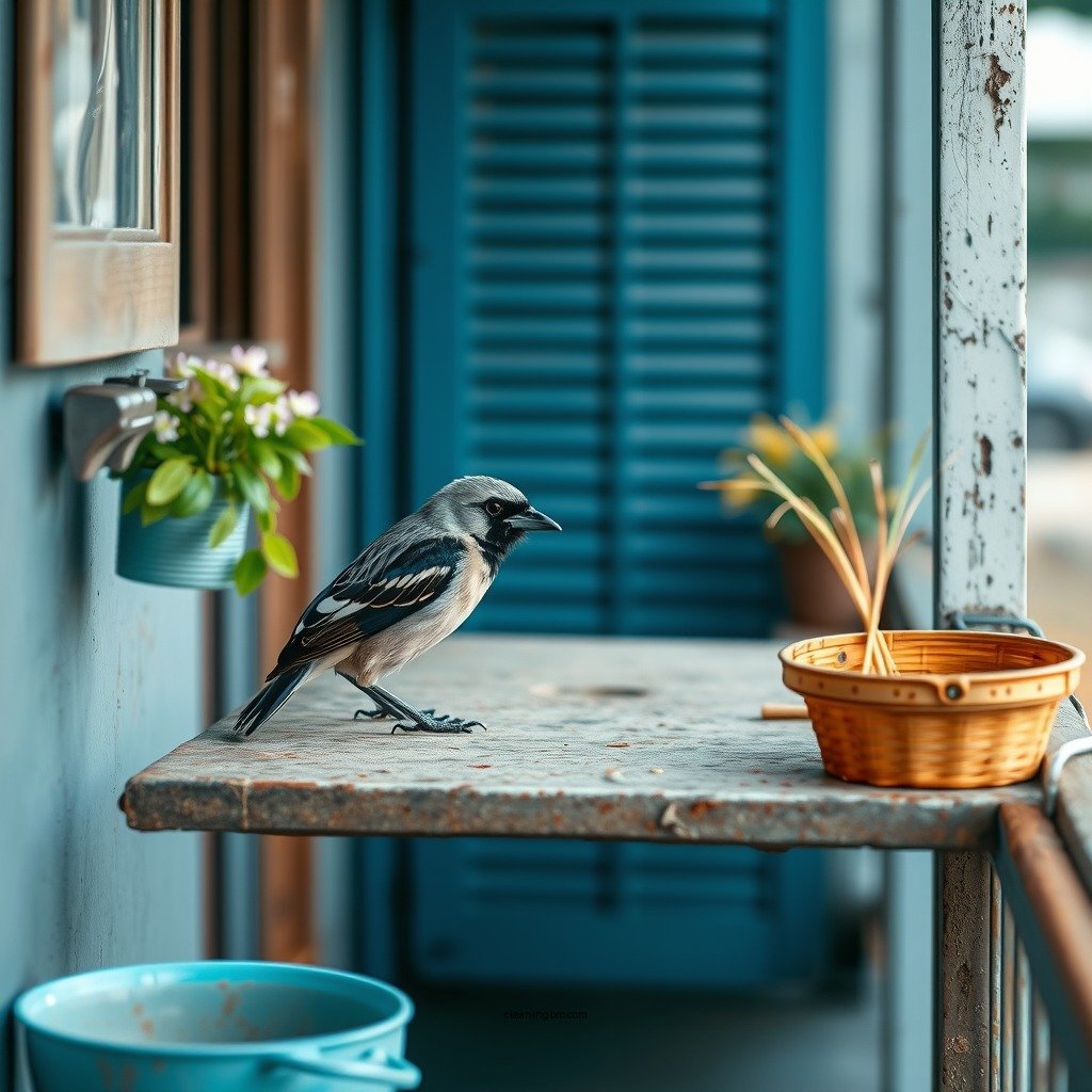 Choose the Right Time - how to clean bird poop off balcony