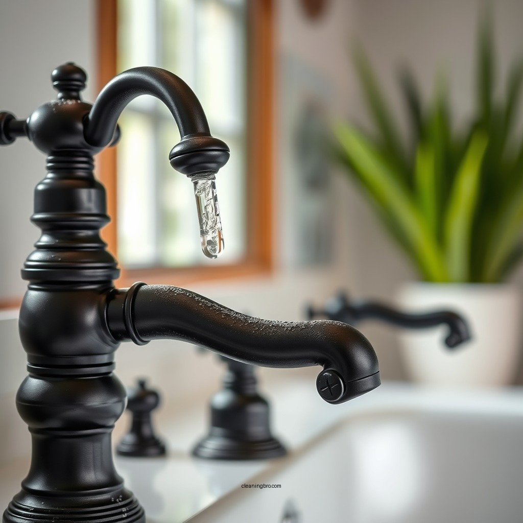 Effective Cleaning Techniques - how to clean black bathroom fixtures