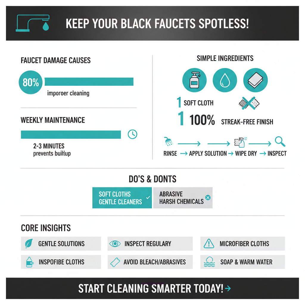 how to clean black faucets - Data Infographic and Statistics