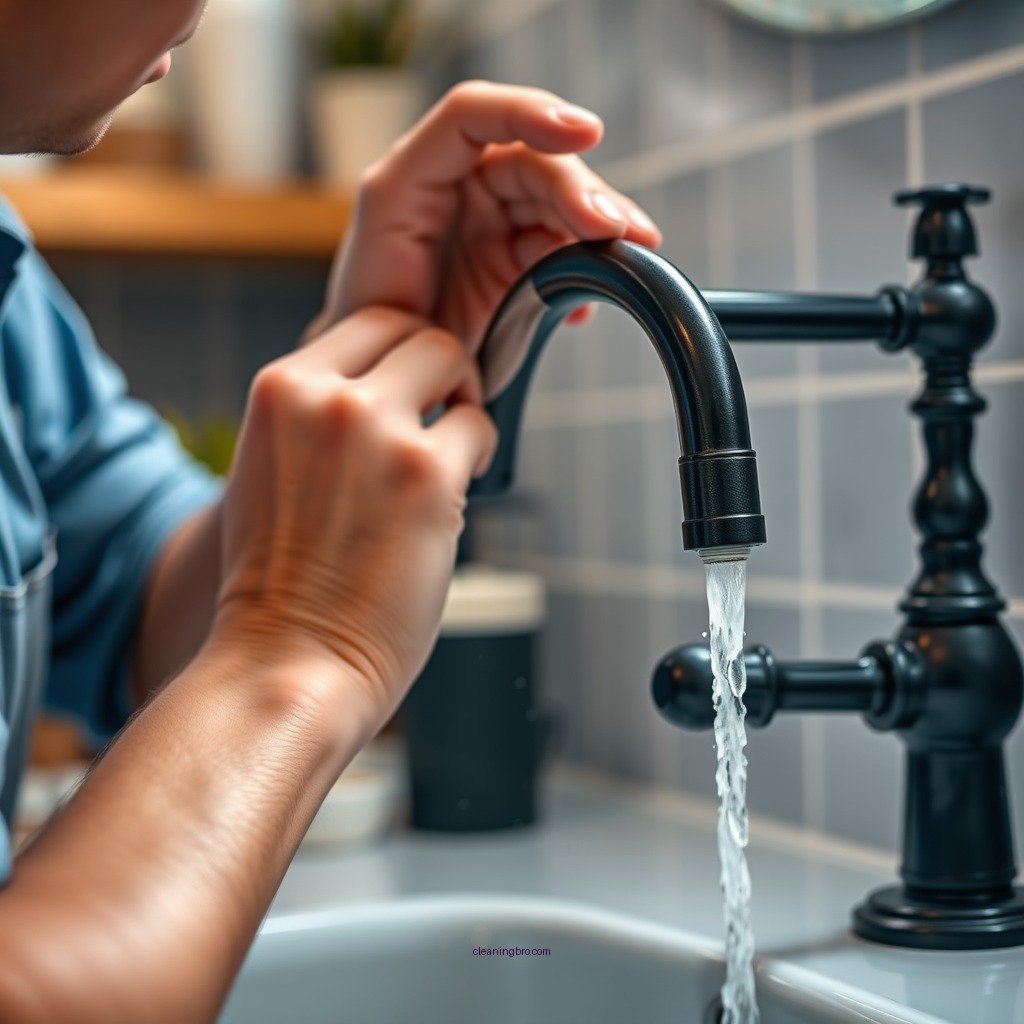 Step-by-Step Cleaning Process - how to clean black faucets