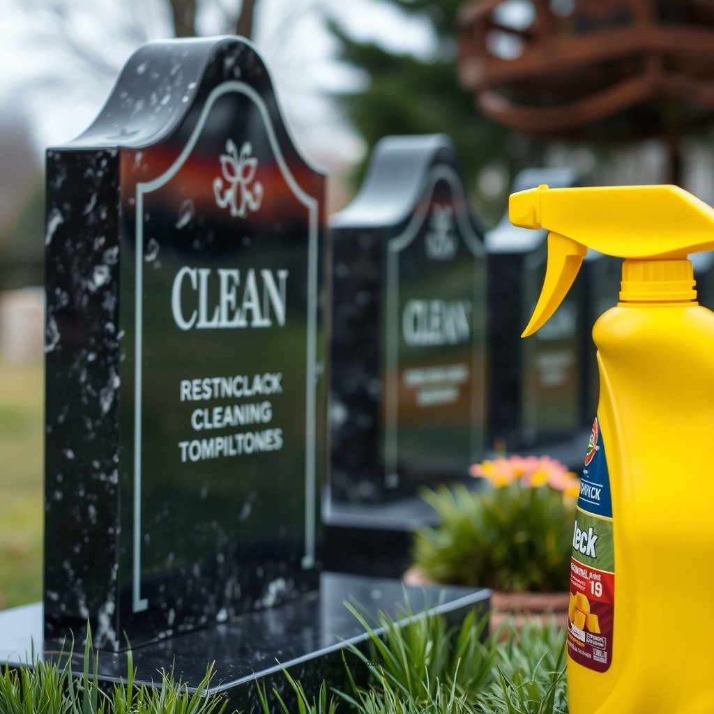 Essential Cleaning Supplies - how to clean black granite tombstones