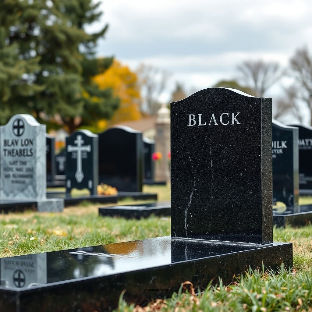 Understanding Black Granite Tombstones - how to clean black granite tombstones