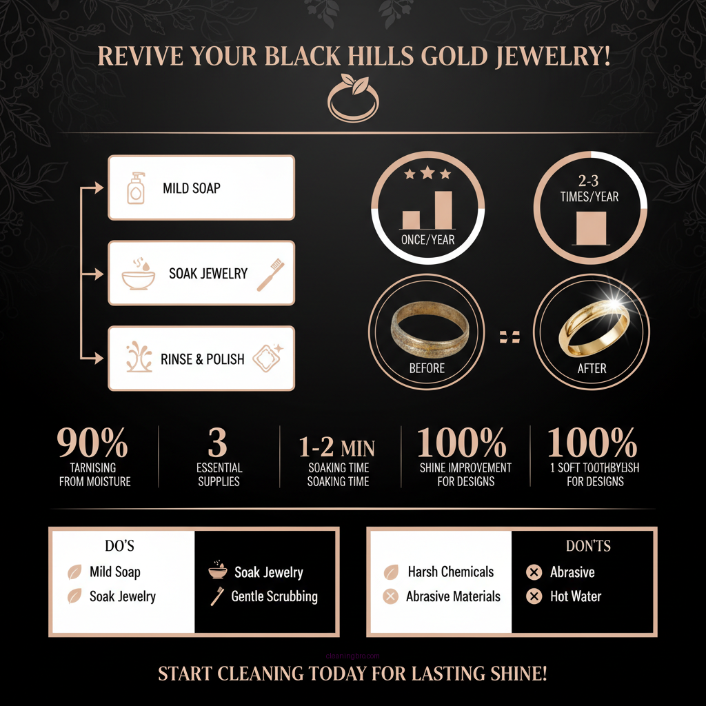 how to clean black hills gold jewelry - Data Infographic and Statistics