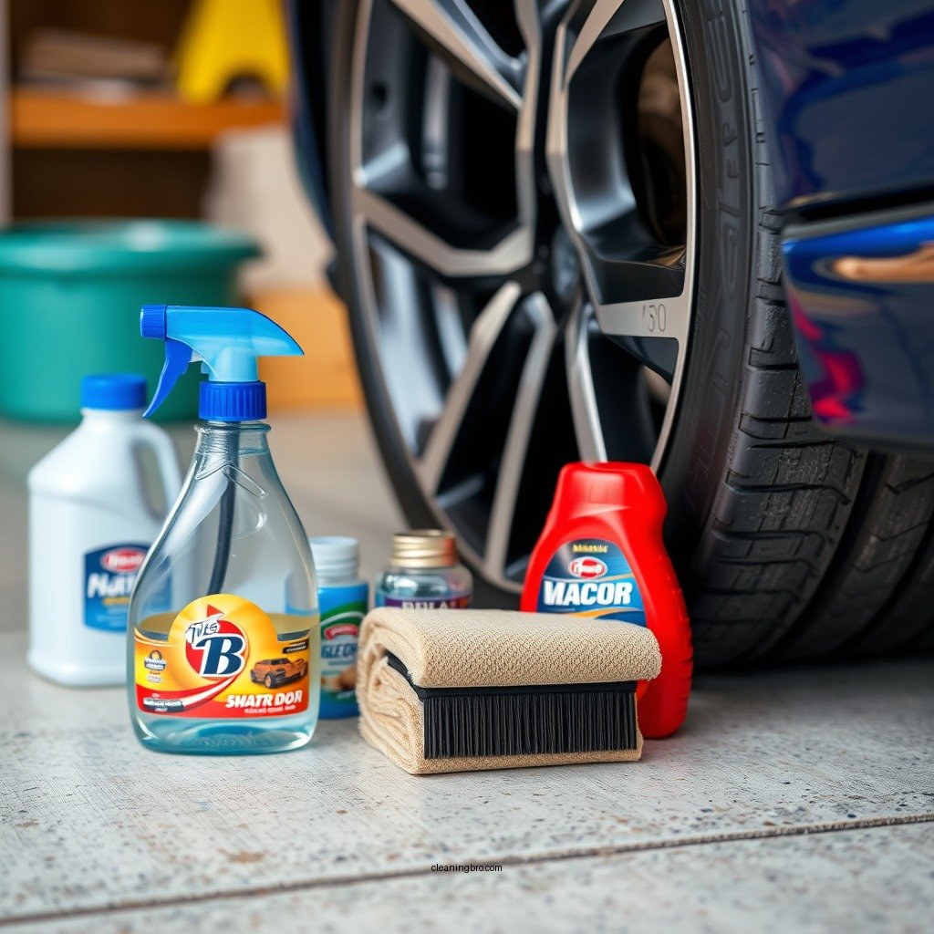 Gather Your Cleaning Supplies - how to clean black rims