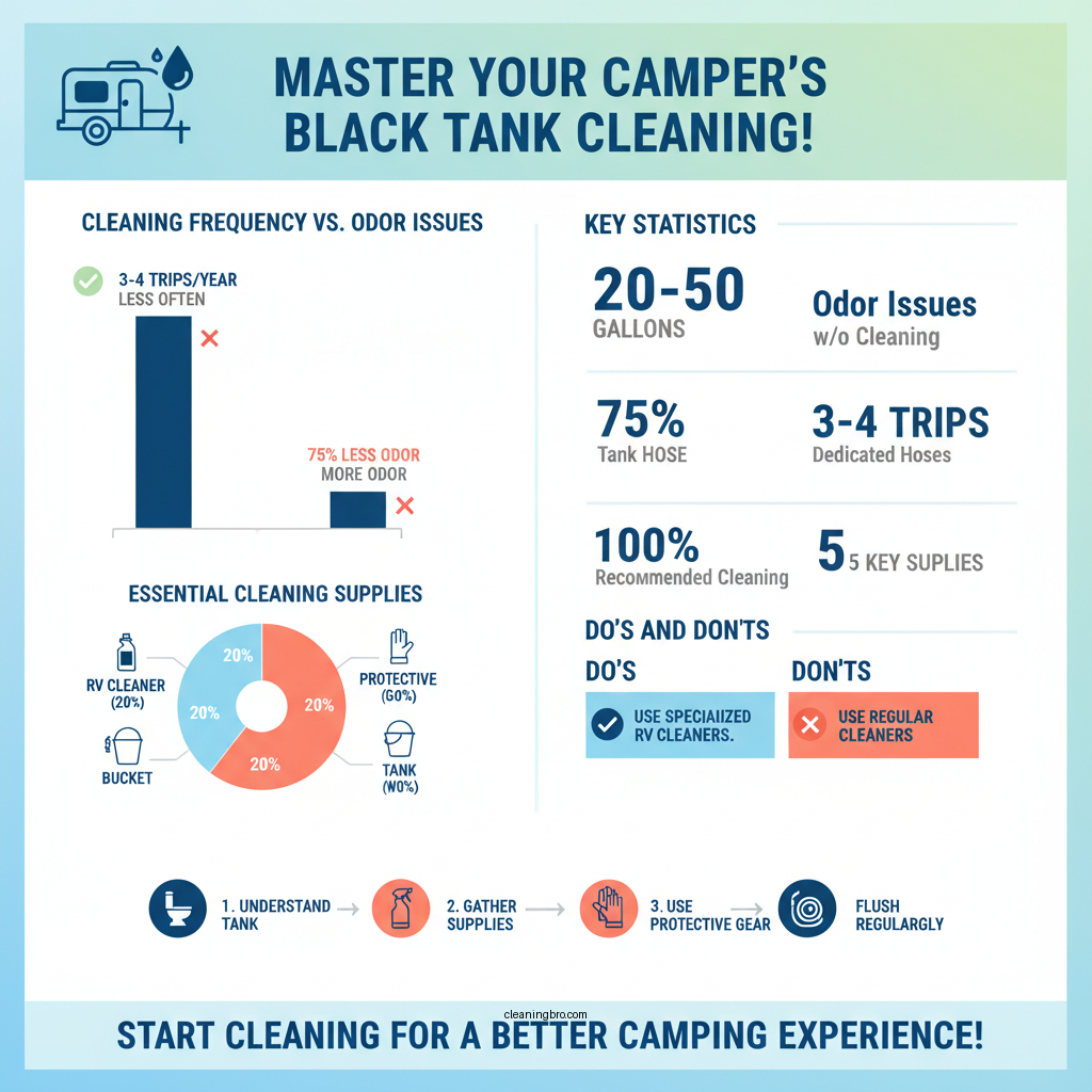 how to clean black tank on camper - Data Infographic and Statistics