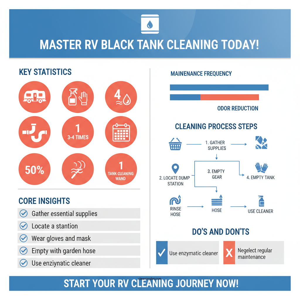 how to clean black tank rv - Data Infographic and Statistics