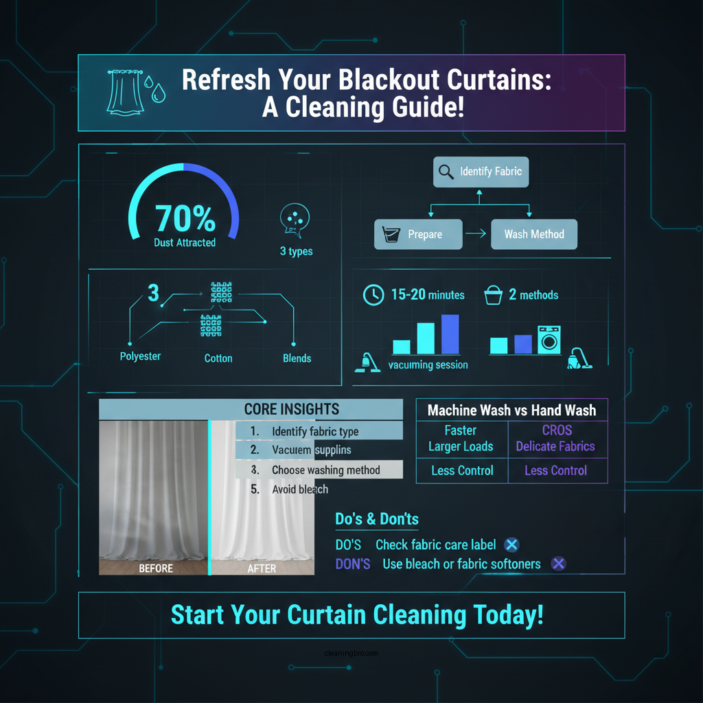 how to clean blackout curtains - Data Infographic and Statistics