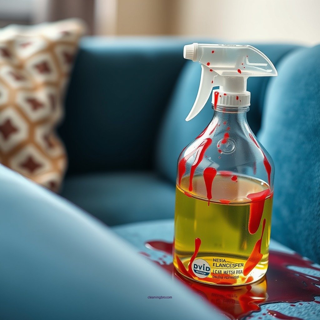 Homemade Cleaning Solutions - how to clean blood off couch