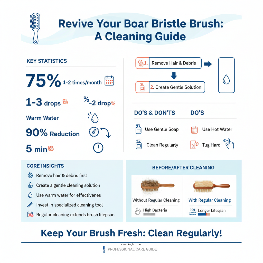 how to clean boar bristle brush with wooden handle - Data Infographic and Statistics