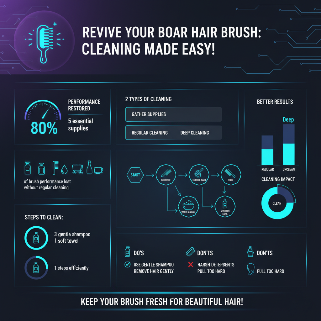 how to clean boar hair brush - Data Infographic and Statistics