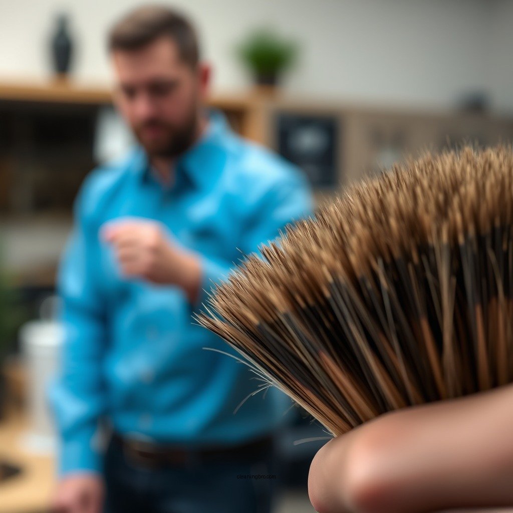 Removing Hair from the Brush - how to clean boar hair brush
