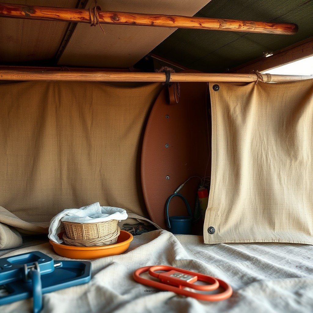 Prepare the Canvas for Cleaning - how to clean boat canvas