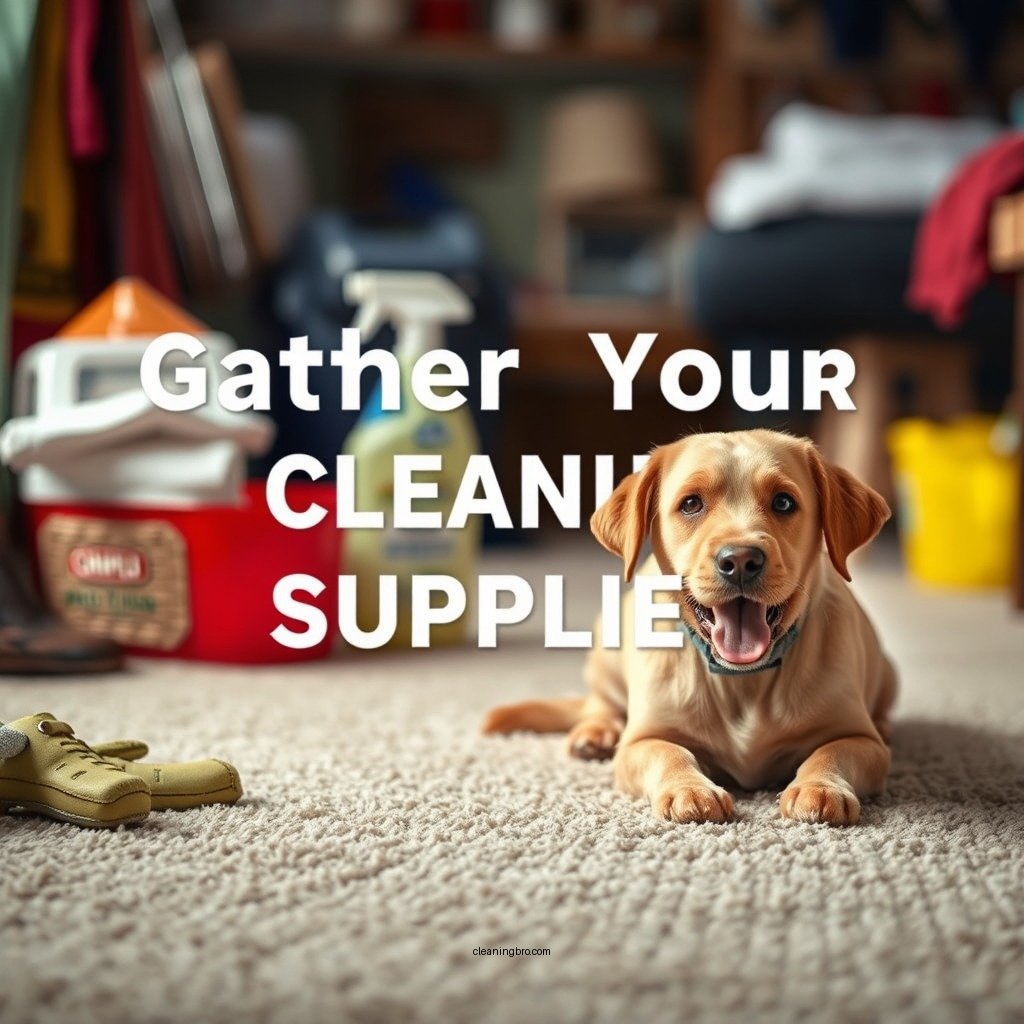 Gather Your Cleaning Supplies - how to clean boat carpet
