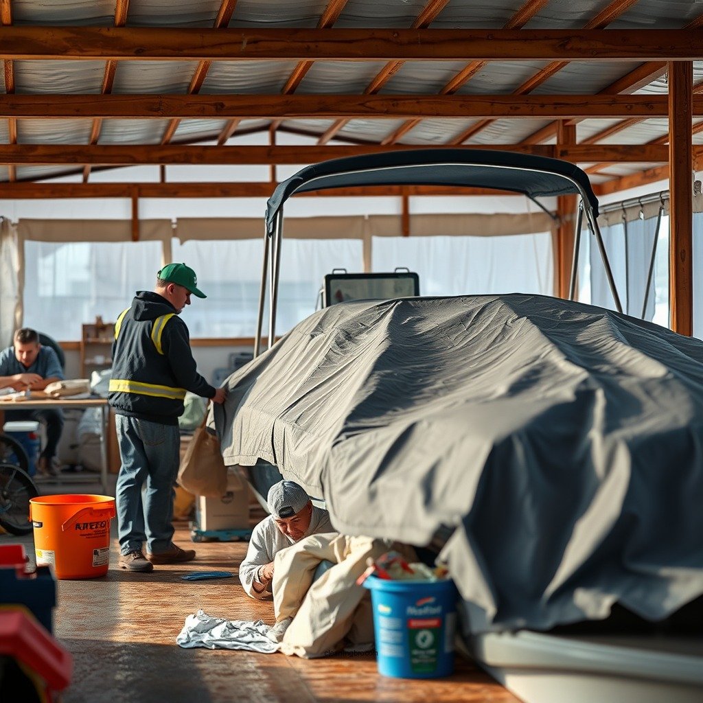 Gather Necessary Supplies - how to clean boat cover