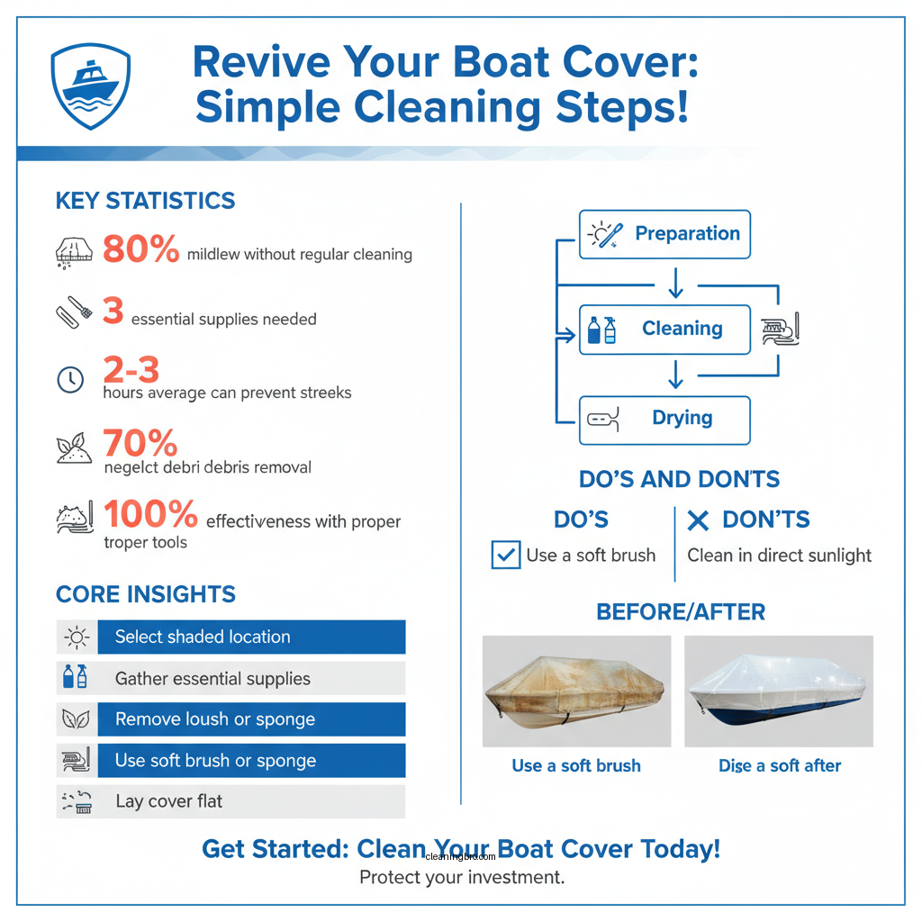 how to clean boat cover - Data Infographic and Statistics