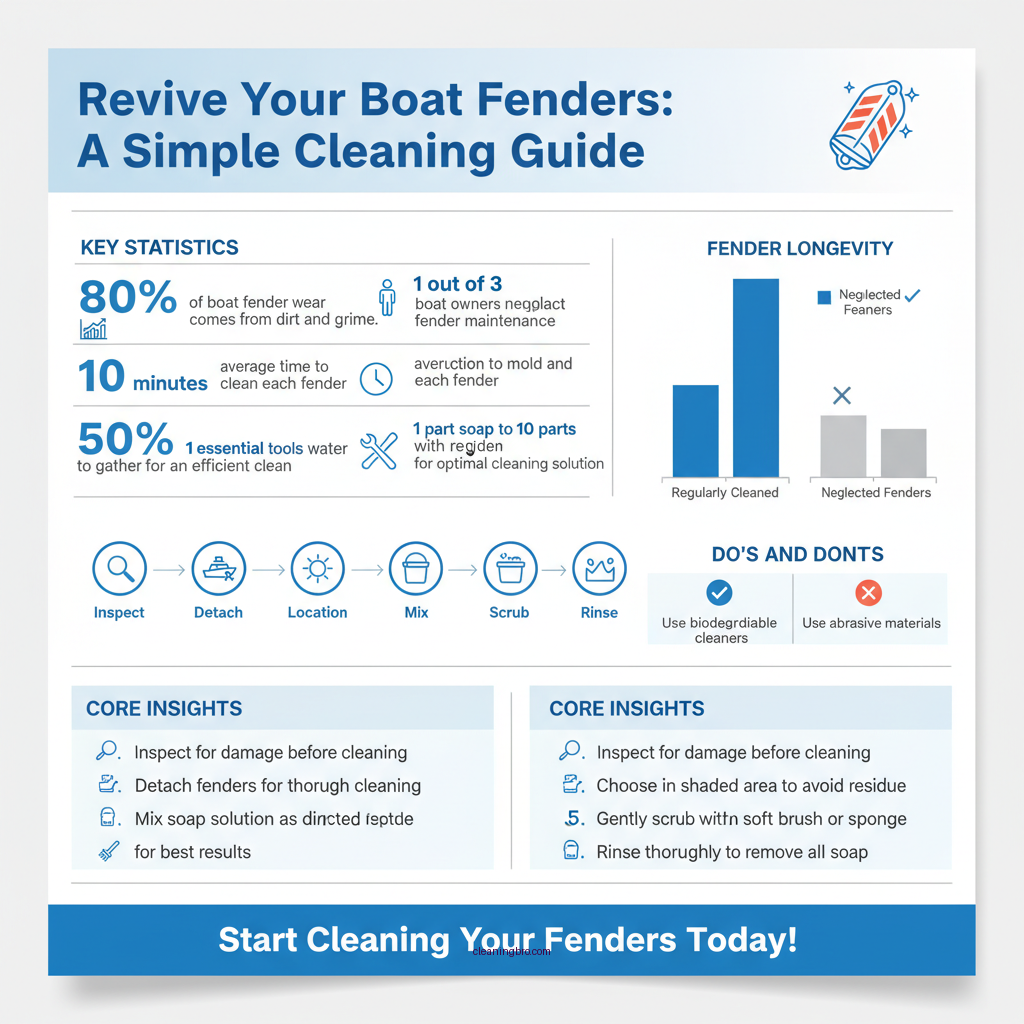 how to clean boat fenders - Data Infographic and Statistics