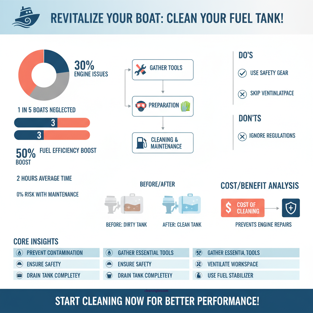 how to clean boat fuel tank - Data Infographic and Statistics