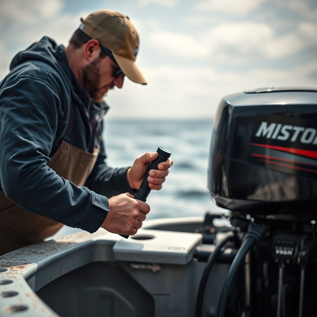 Disconnect and Prepare the Boat Motor - how to clean boat motor