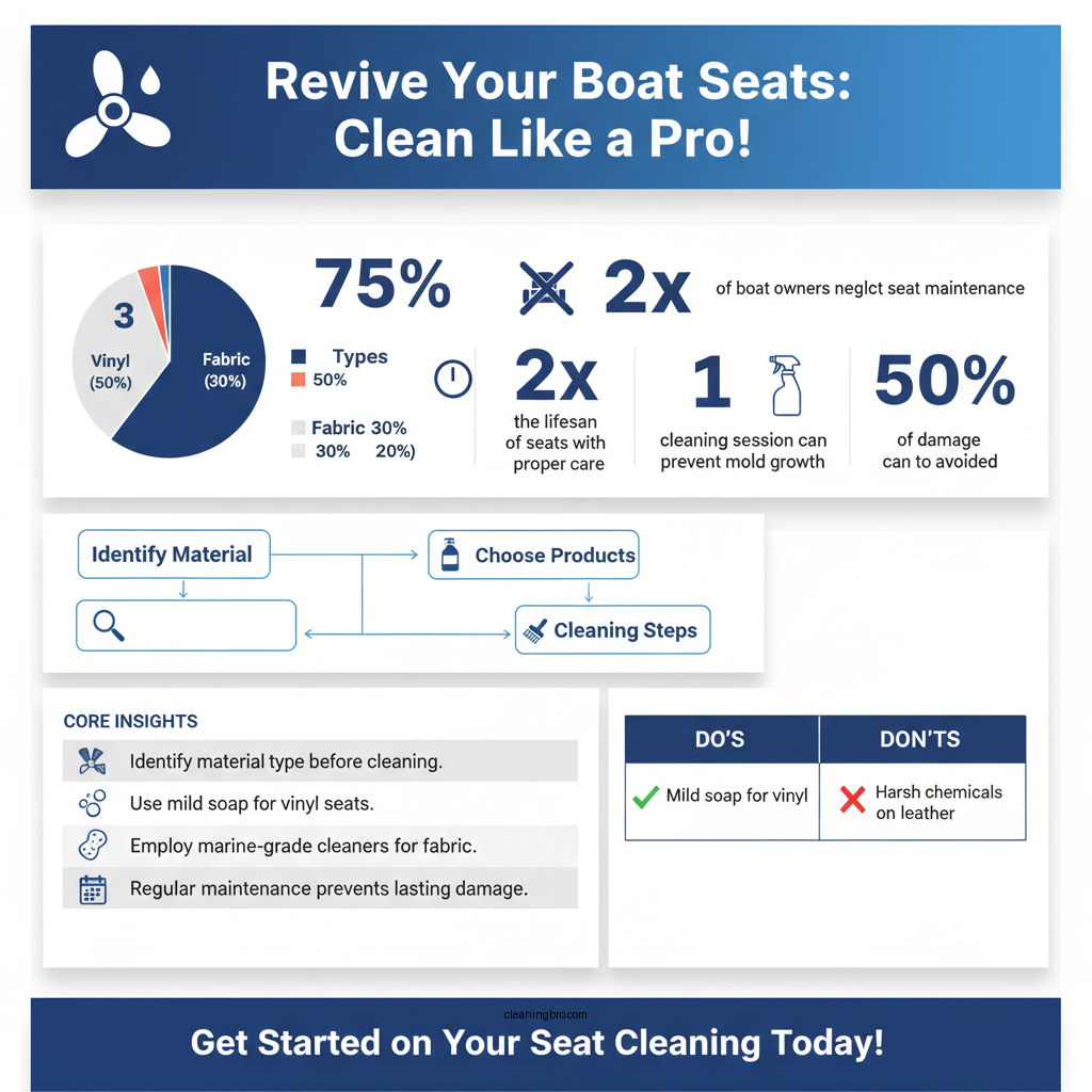 how to clean boat seats - Data Infographic and Statistics