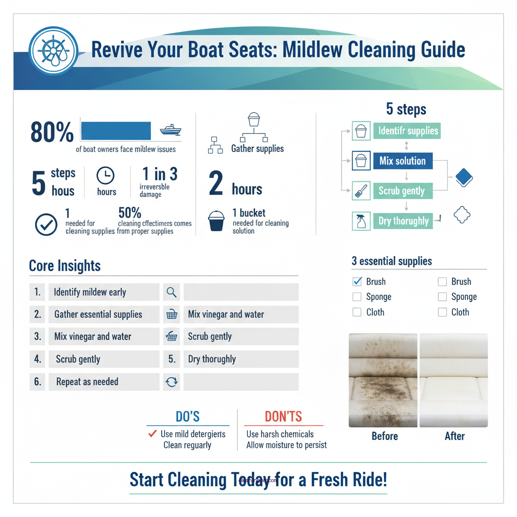 how to clean boat seats mildew - Data Infographic and Statistics