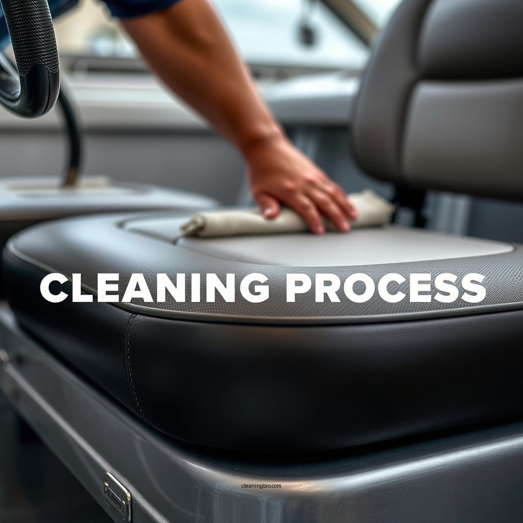 Step-by-Step Cleaning Process - how to clean boat seats