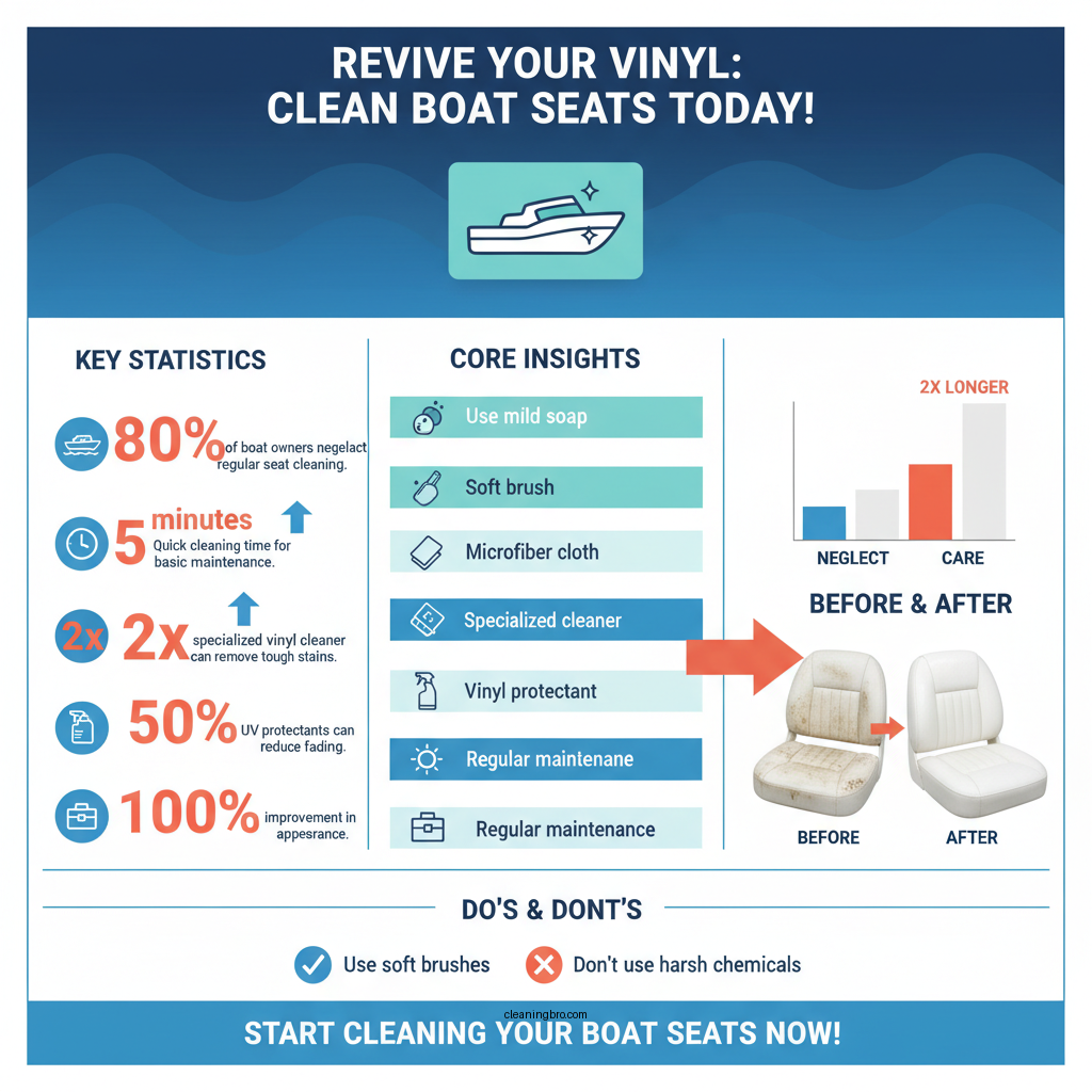 how to clean boat seats vinyl - Data Infographic and Statistics