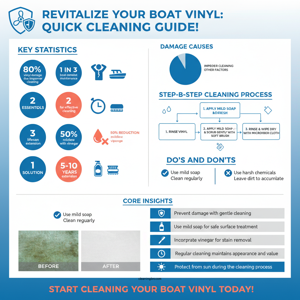 how to clean boat vinyl - Data Infographic and Statistics
