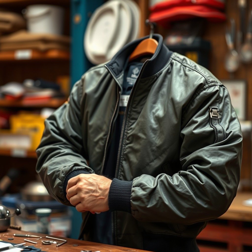 Pre-Cleaning Preparation - how to clean bomber jacket