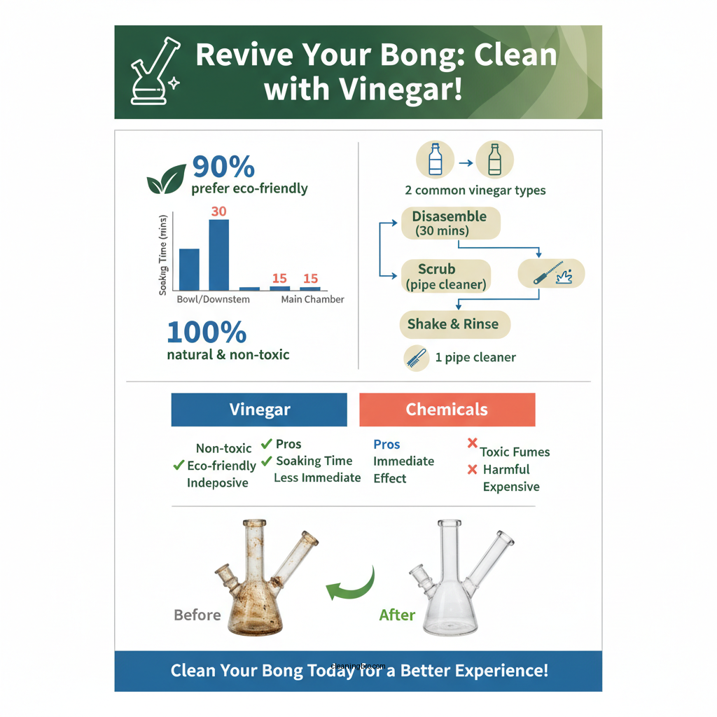 how to clean bong with vinegar - Data Infographic and Statistics